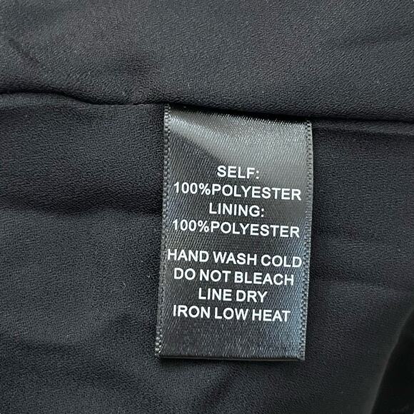 Anthropologie If By Sea Wrap Dress Medium Chiffon High Low Ruffle Asymmetrical - Picture 8 of 8